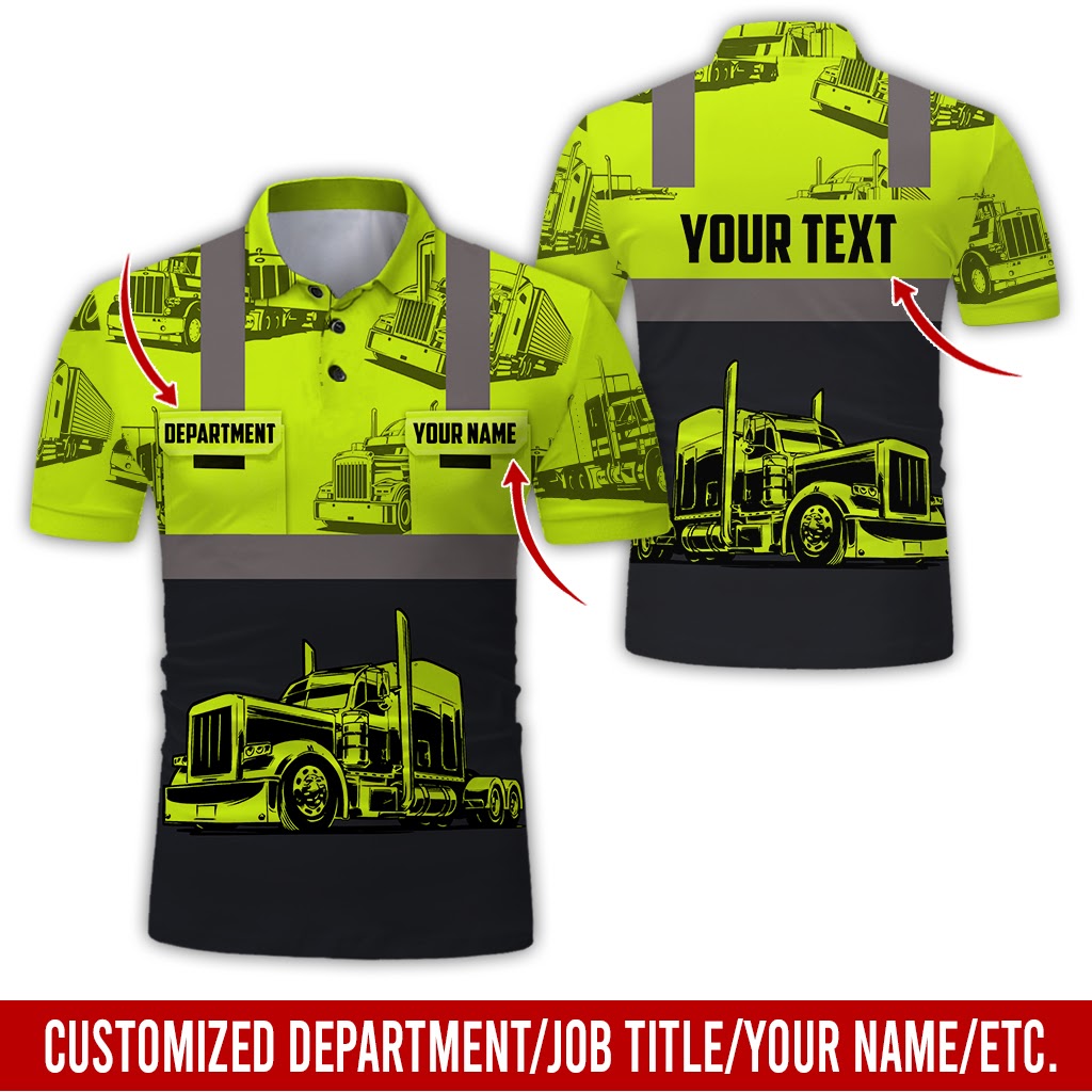 Customized Name Truck Driver Uniform Clothes, Personalized Trucker Gear