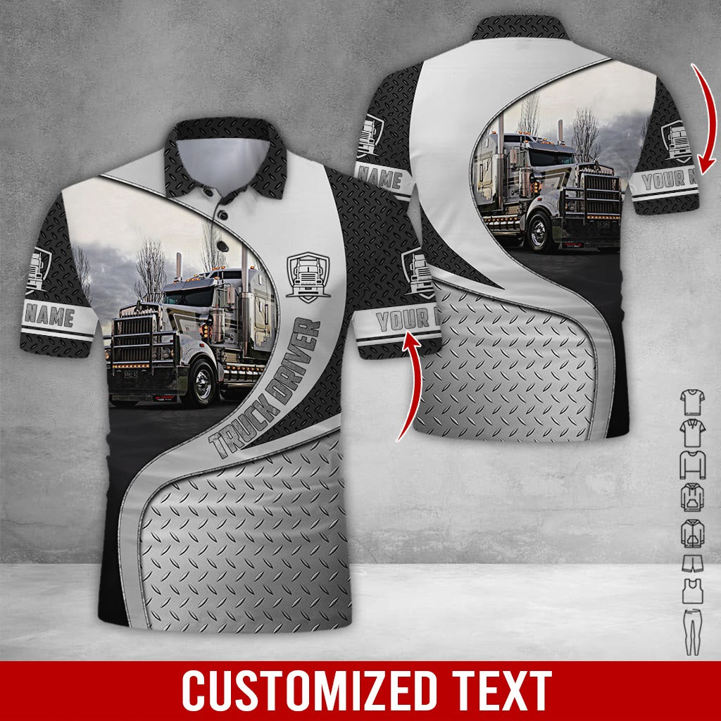 Customized Name Trucker 3D Printed Clothes, Personalized Trucker Apparel