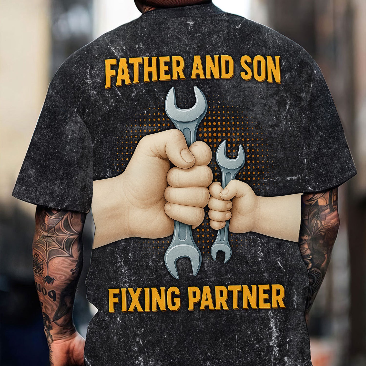 Father And Son Mechanic T Shirt Fixing Partner Auto Repair Garage Workwear Tee Funny Car Repair Shirt Fathers Day Birthday Gift For Dad