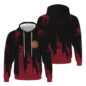 Railspirit Personalized Chicago Great Western Railroad Hoodie Paint Impact Design Train Zip Up Hoodie for Trackhead