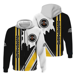 Railspirit Personalized Bessemer And Lake Erie Railroad Hoodie All Over Printed Unisex Zip Up Hoodie