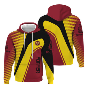 Railspirit Personalized Chicago Great Western Railroad Hoodie Vibrant Striking Style Zip Up Hoodie For Rail Enthusiasts