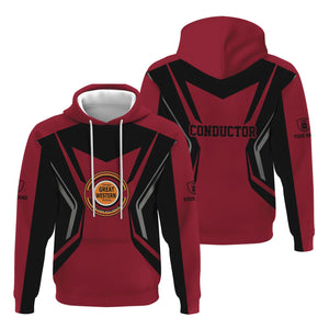 Railspirit Personalized Chicago Great Western Railroad Hoodie Unique Style with Custom Job Train Zip Up Hoodie