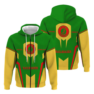 Railspirit Personalized Elgin Joliet And Eastern Railroad Hoodie Custom Year Railroader Zip Up Hoodie Gift Idea For Train Lover