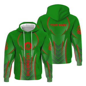 Railspirit Personalized Elgin Joliet And Eastern Railroad Hoodie Striking Line Style Train Zip Up Hoodie For Locomotive Lovers