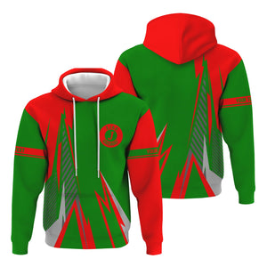 Railspirit Personalized Elgin Joliet And Eastern Railroad Hoodie Lightning-Inspired Railway Style Zip Up Hoodie For Train Lovers