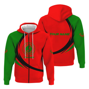 Railspirit Personalized Elgin Joliet And Eastern Railroad Hoodie Unique Graphic Style Zip Up Hoodie For Train Enthusiasts