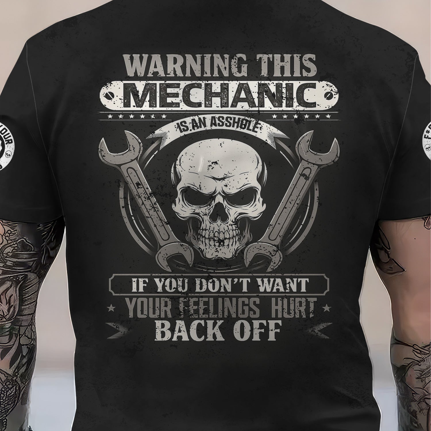 Personalized Mechanic Shirt, Warning This Mechanic If You Don't Want Your Feelings Hurt Back Off, Gift For Men