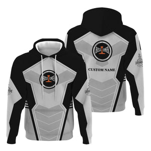 Railspirit Personalized Bessemer And Lake Erie Railroad Hoodie Engine-Inspired Style Train Zip Up Hoodie for Railroad Fanatic