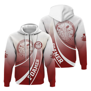 Railspirit Personalized Detroit & Mackinac Railroad Hoodie Railway-Themed Style Zip Up Hoodie Gift Idea For Trainspotter