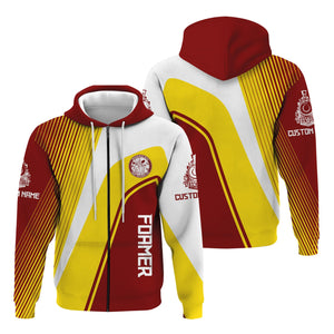 Railspirit Personalized Detroit & Mackinac Railroad Hoodie Vibrant Striking Style Zip Up Hoodie For Rail Enthusiasts