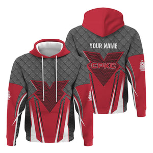 Railspirit Personalized Canadian Pacific Kansas City Hoodie Rugged Steel Vibes CPKC Train Zip Up Hoodie All Over Print