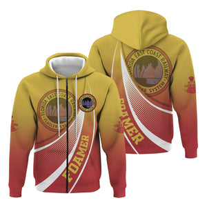 Railspirit Personalized Florida East Coast Railway Hoodie Railway-Themed Style Zip Up Hoodie Gift Idea For Trainspotter