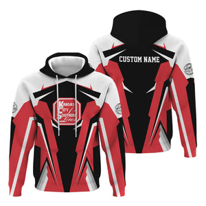 Railspirit Personalized Kansas City Southern Hoodie Strong Line Style Train Hoodie Gift Idea For Train Lover