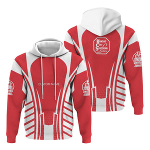 Railspirit Personalized Kansas City Southern Hoodie Striped Railroad Style Train Zip Up Hoodie All Over Print