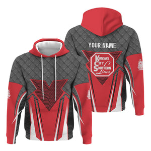 Railspirit Personalized Kansas City Southern Hoodie Rugged Steel Vibes Train Zip Up Hoodie All Over Print
