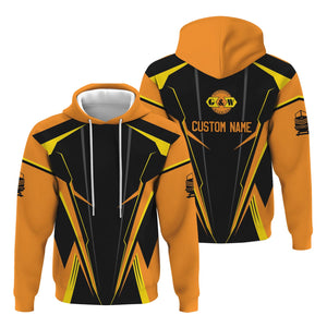 Railspirit Personalized Genesee & Wyoming Inc. Railroad Hoodie Lightning-Edge Design Train Zip Up Hoodie For Railroad Lovers