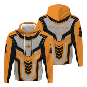 Railspirit Personalized Genesee & Wyoming Inc. Railroad Hoodie Armor-Inspired Design Train Zip Up Hoodie All Over Print