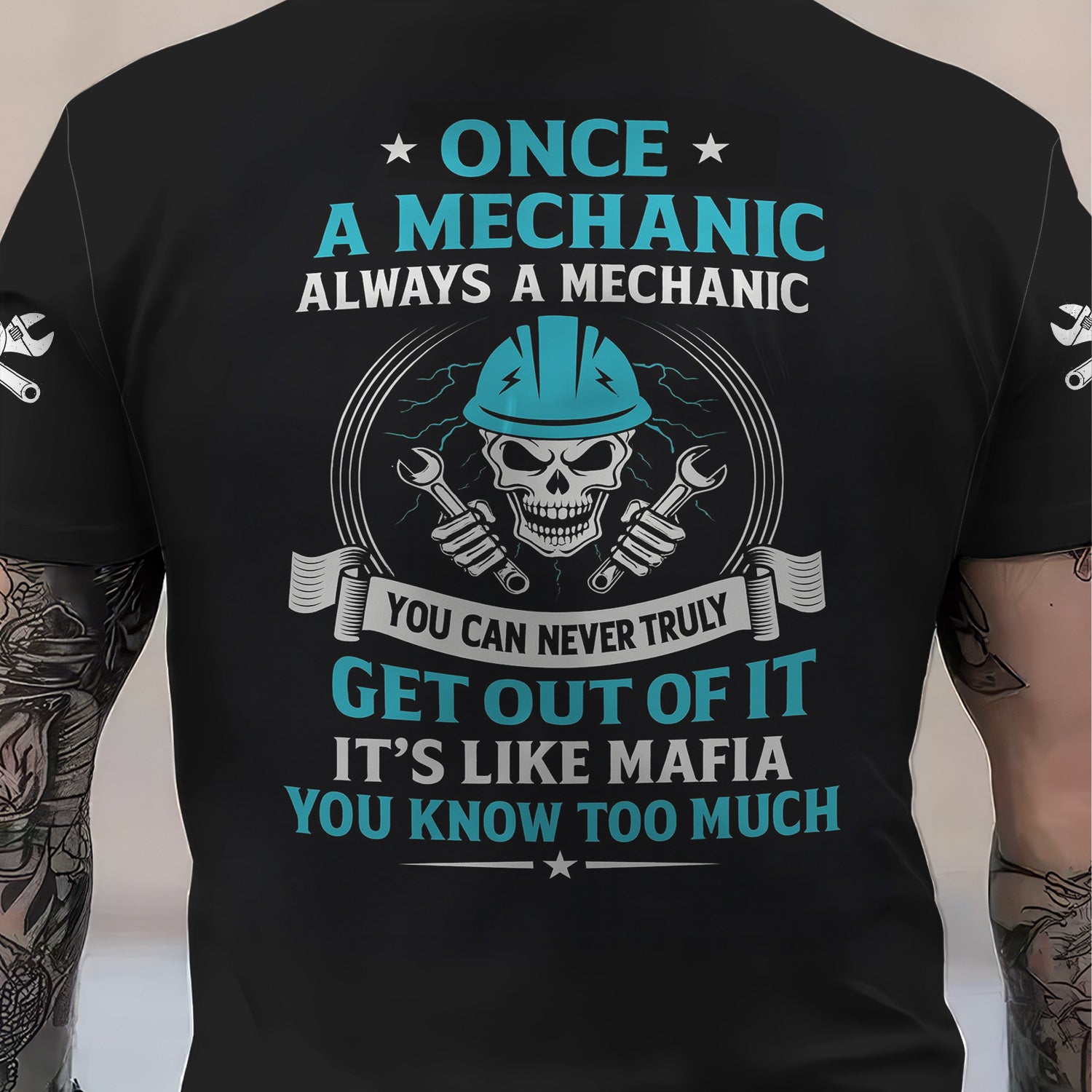 Custom Name Mechanic Shirt Once A Mechanic Always A Mechanic T Shirt