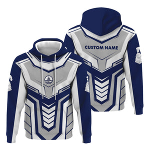 Railspirit Personalized Baltimore and Ohio Railroad Hoodie Armor-Inspired Design B&O Train Zip Up Hoodie All Over Print