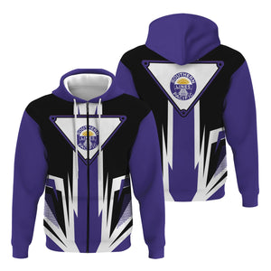 Railspirit Southern Pacific Railroad Hoodie Bold Graphic Style All Over Printed Zip Up Hoodie