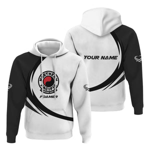 Railspirit Personalized Northern Pacific Railway Hoodie Unique Graphic Style Zip Up Hoodie For Train Enthusiasts