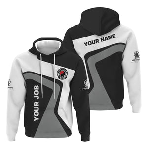 Railspirit Personalized Northern Pacific Railway Hoodie Unique Design with Custom Job Position Train Zip Up Hoodie