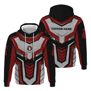 Railspirit Personalized Great Northern Railway Hoodie Armor-Inspired Design GNR Train Zip Up Hoodie All Over Print