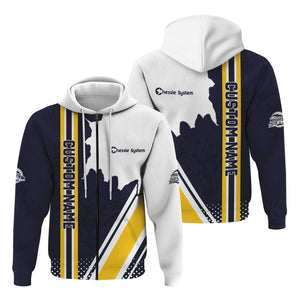 Railspirit Personalized Chessie System Railroad Hoodie All Over Printed Unisex Zip Up Hoodie