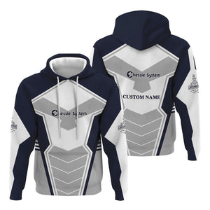 Railspirit Personalized Chessie System Railroad Hoodie Engine-Inspired Style Train Zip Up Hoodie for Railroad Fanatic