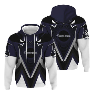 Railspirit Personalized Chessie System Railroad Hoodie Vibrant Graphic Pattern Zip Up Hoodie For Train Enthusiasts