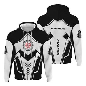 Railspirit Personalized Atlantic Coast Line Railroad Hoodie Railway Trainspotter Style Zip Up Hoodie Gift Idea For Foamers