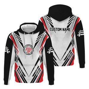 Railspirit Personalized Atlantic Coast Line Railroad Hoodie Railroad Tribute Design Train Zip Up Hoodie for Train Lovers