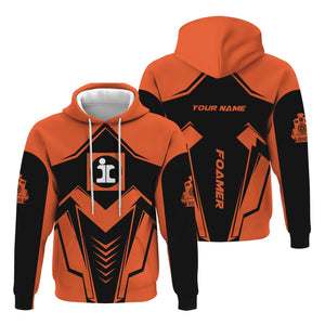 Railspirit Personalized Illinois Central Railroad Hoodie Railway Trainspotter Style Zip Up Hoodie Gift Idea For Foamers