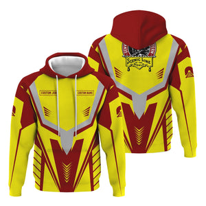 Railspirit Personalized Denver and Rio Grande Western Railroad Hoodie Workwear-Inspired with Custom Position Train Zip Up Hoodie