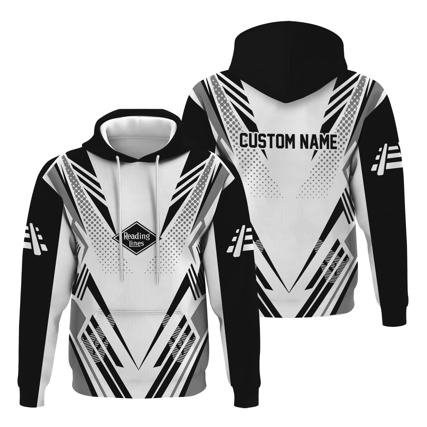 Railspirit Personalized Reading Railroad Hoodie Railroad Tribute Design Train Zip Up Hoodie for Train Lovers