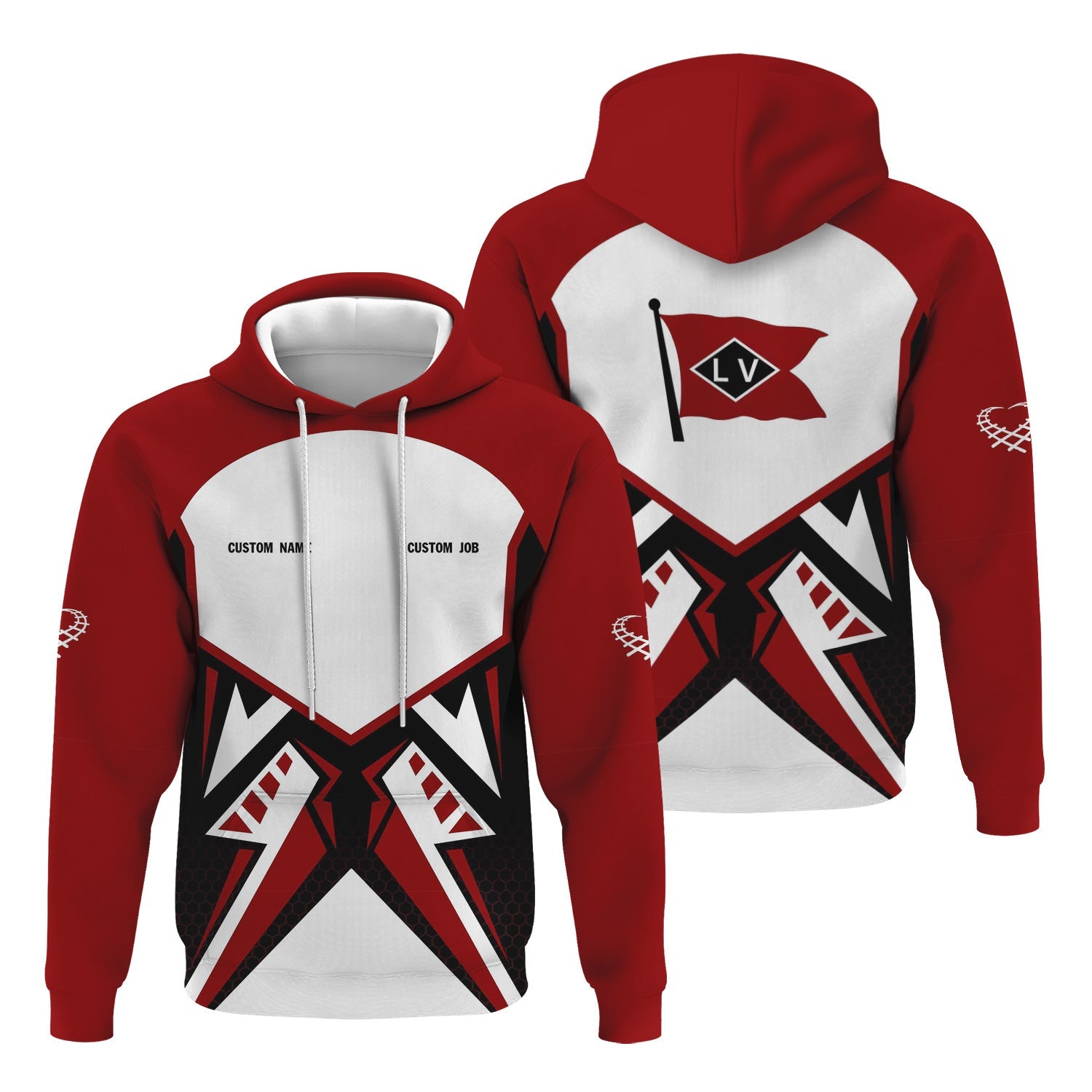 Railspirit Personalized Lehigh Valley Railroad Hoodie Vibriant Style with Custom Position Train Zip Up Hoodie