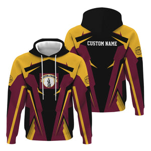 Railspirit Personalized Boston and Maine Railroad Hoodie Strong Line Style Train Hoodie Gift Idea For Train Lover