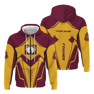 Railspirit Personalized Boston and Maine Railroad Hoodie Railway Trainspotter Style Zip Up Hoodie Gift Idea For Foamers