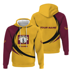 Railspirit Personalized Boston and Maine Railroad Hoodie Unique Graphic Style Zip Up Hoodie For Train Enthusiasts