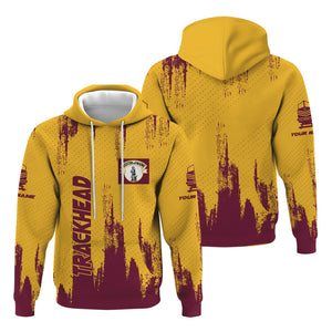 Railspirit Personalized Boston and Maine Railroad Hoodie Paint Impact Design Train Zip Up Hoodie for Trackhead