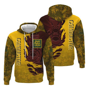 Railspirit Personalized New York, New Haven and Hartford Railroad Hoodie Blazing Style with Custom Position New Haven Railroad Train Zip Up Hoodie