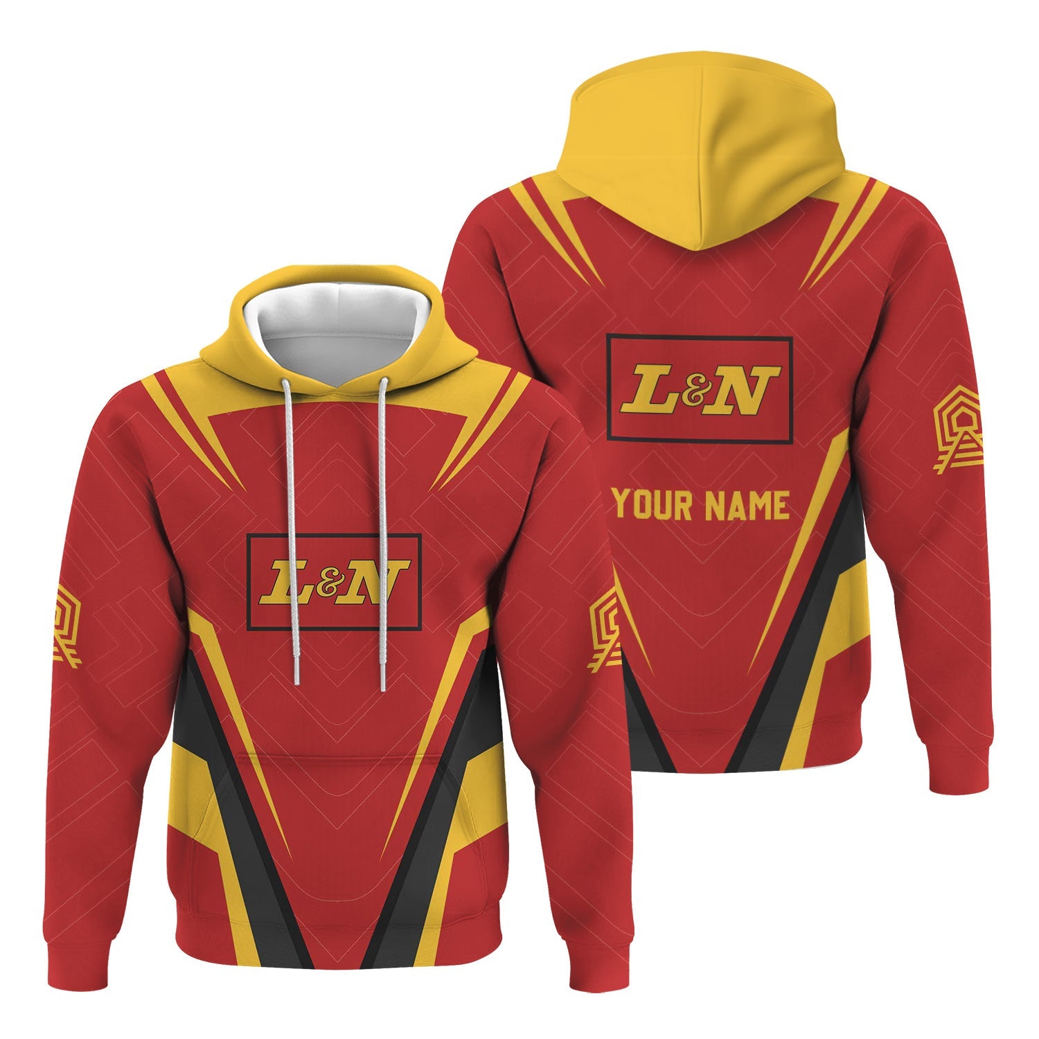 Railspirit Personalized Louisville and Nashville Railroad Hoodie Railway Inspired Apparel L&N Train Zip Up Hoodie For Train Lovers