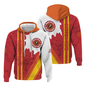 Railspirit Personalized Pacific Electric Railroad Hoodie All Over Printed Unisex Zip Up Hoodie