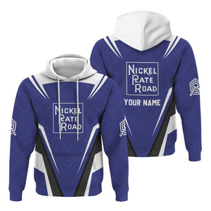 Railspirit Personalized New York, Chicago and St. Louis Railroad Hoodie Railway Inspired Apparel Nickel Plate Road Train Zip Up Hoodie