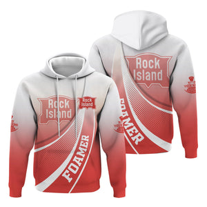Railspirit Personalized Chicago, Rock Island and Pacific Railroad Hoodie Railway-Themed Style Rock Island Railroad Zip Up Hoodie