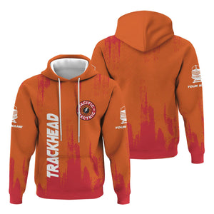Railspirit Personalized Pacific Electric Railroad Hoodie Paint Impact Design Train Zip Up Hoodie for Trackhead