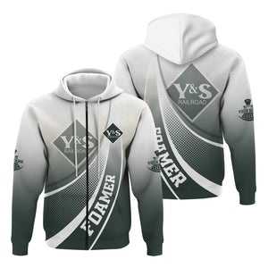 Railspirit Personalized Youngstown & Southern Railroad Hoodie Railway-Themed Style Zip Up Hoodie Gift Idea For Trainspotter