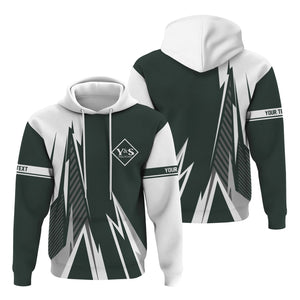 Railspirit Personalized Youngstown & Southern Railroad Hoodie Lightning-Inspired Railway Style Zip Up Hoodie For Train Lovers
