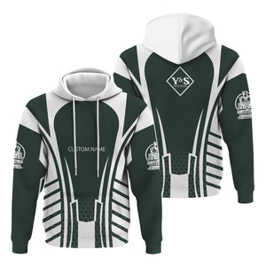 Railspirit Personalized Youngstown & Southern Railroad Hoodie Striped Railroad Style Train Zip Up Hoodie All Over Print